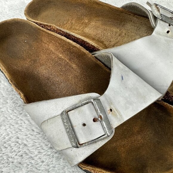 Birkenstock Madrid Silver Sandals Women’s Size 41 EU Regular - Picture 9 of 11